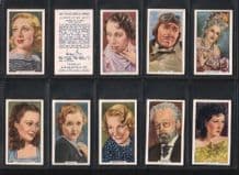 My Favourite Part 1939 cigarette cards Film stars