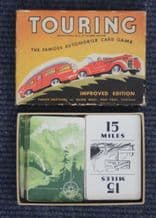 Old Cards Game 'TOURING` Motoring Made by Parker Bros