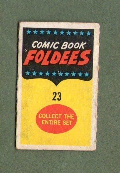 Old CHARLIE CHAPLIN card RARE comic fold-out trade card 102