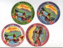 Old cheese labels selection pretty images & colors  #149