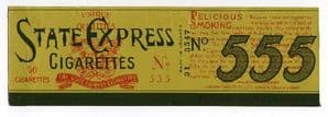 Old cigarette packet label for tins of 50 GB #021