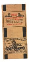 OLD RARE match box label LION