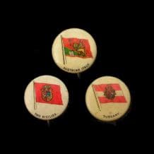 OLD USA Pinback Button badges chewing gum inserts rare flags #014