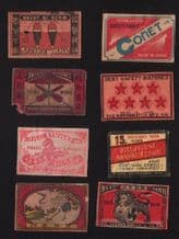 Patriotic VERY OLD match box labels CHINA or JAPAN #436