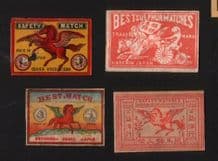 Patriotic Vintage match box labels Chinese or Japanese #845