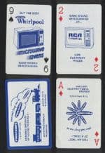 Phil & Jim TV. Vintage advertising playing cards