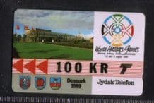 Phonecard 1989 Denmark rare old S3 Telephone card #157