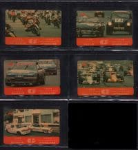 Phonecards set 5 Telephone cards Macau racing 1990 rare