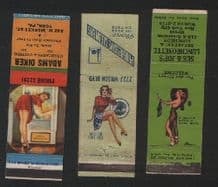 Pin-Up Girlie glamour book match covers 1950's pin up #034