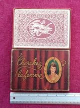 Pin-up vintage collctable playing cards.Cherchez la Femme