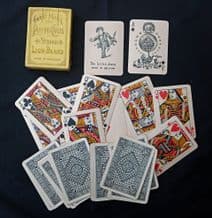 Playing Cards Gold Edges c1920’s Great Mogul Lion by Biermans, Belgium Antique RARE