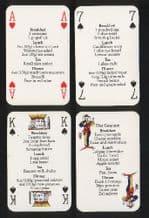 Playing cards Non-standard Collectible  Set for life Pack of diets advise.