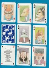 Playing cards Political pack Jungle Parties Thatcher, Kinnock, etc etc