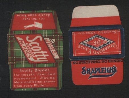 Rare Razor Blade Wrappers Lamette da barba 047
