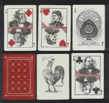 Reproduction Campaign playing cards deck of 1888
