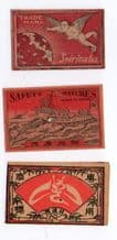 Selection of OLD match box labels CHINA patriotic #198