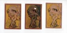Selection of OLD match box labels CHINA  patriotic beauties  #308
