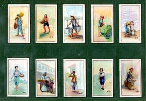 Siamese life Tobacco cigarette cards set  Siam Thailand circa 1930's