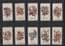 Siamese Tobacco cigarette cards set 1917 Siam Thailand Khun Chang Phaen