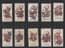 Siamese Tobacco cigarette cards set 1917 Siam Thailand Khun Chang Phaen