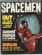 SPACEMEN MAGAZINE 1964 NO. 8 film cinema sci-fi horror. amazing contents