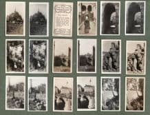 Stereoscopic cigarette cards set Sweden, Italy, Norway,