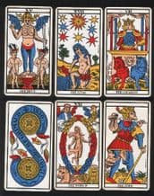 Tarot fortune telling playing cards Marseilles tarot