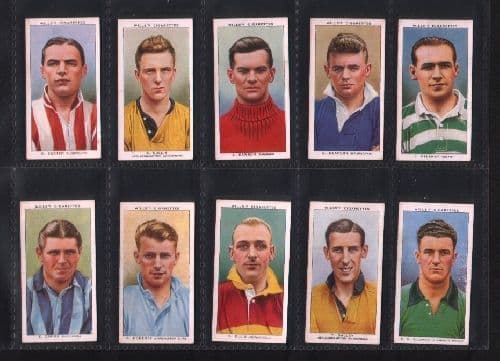 Tobacco cards cigarette cards Association footballers