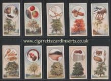Tobacco cards Cigarette cards British Trees & their Use
