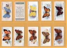Tobacco cards cigarette cards Butterflies 1932 set