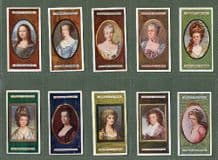 Tobacco cards cigarette cards Miniatures pretty ladies