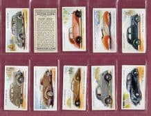 Tobacco cards Cigarette cards Motor Cars set 1937