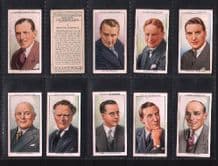 Tobacco cards cigarette cards set Radio Celebrities