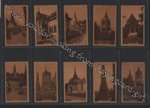 Tobacco cards set cigarette cards Views of Siam