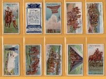 Tobacco cigarette cards Army Life 1910 set