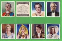Tobacco Cigarette cards Cinema Flim Characters set