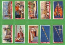 Tobacco Cigarette cards Coronation of their Majesties