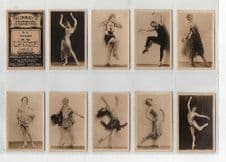 Tobacco cigarette cards Dancers 1929 set of 26 photographic card