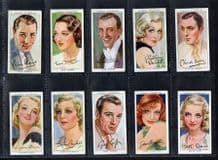 Tobacco Cigarette cards Film Stars 1938,Astaire ,Joan Crawford , Vivien Leigh