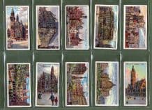 Tobacco cigarette cards Gems of Belgian Architecture 1915