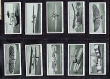 Tobacco cigarette cards History of Aviation 1932 set