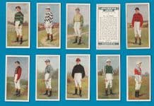 Tobacco cigarette cards Horse racing, Jockeys 1930 set
