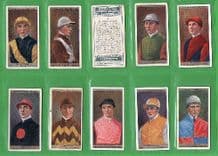 Tobacco cigarette cards Horse racing Jockeys & Owners