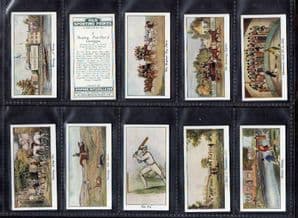 Tobacco cigarette cards Old Sporting Prints set, Boxing ,Horse racing ,Cricket