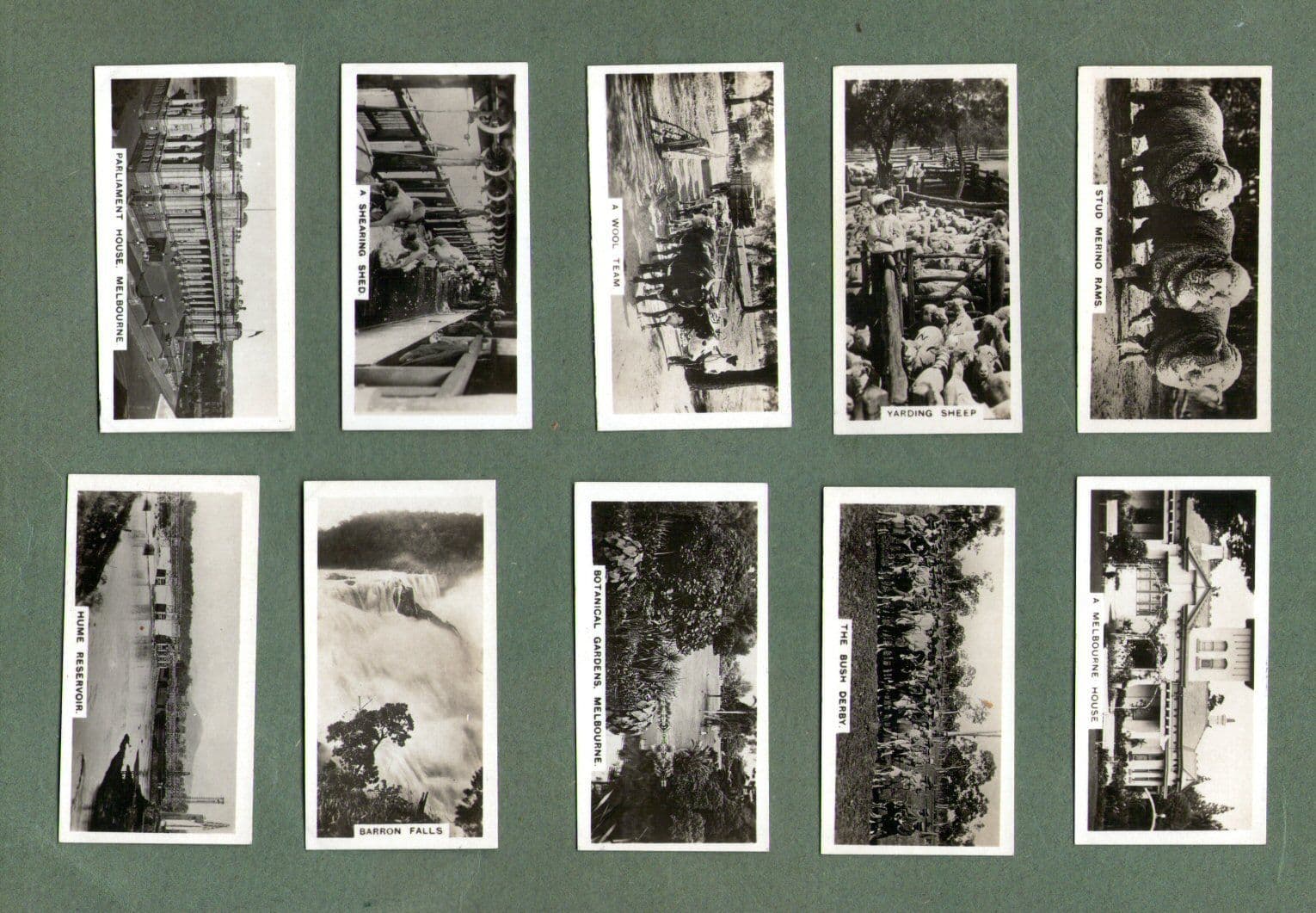 cigarette cards australia Tobacco cigarette cards photographic set Australia 1932