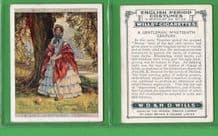 Tobacco cigarette cards set English Period Costumes 1927