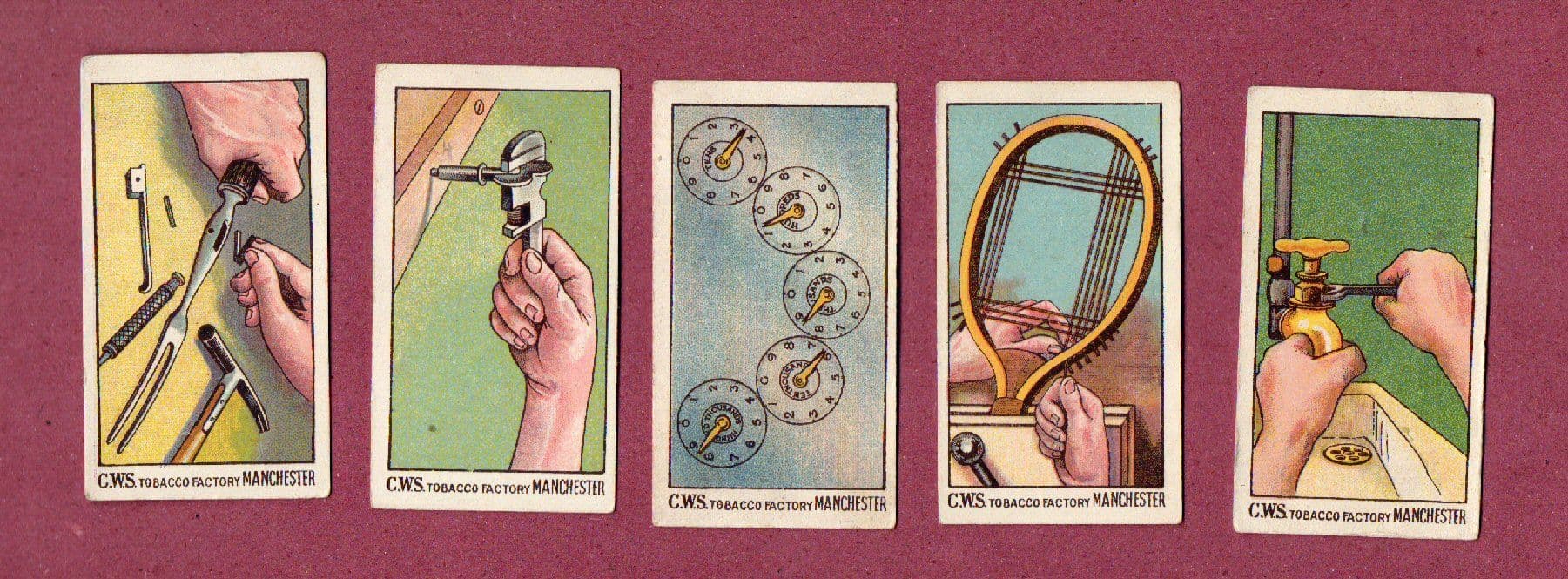 cws tobacco Tobacco Cigarette cards set How to do it 1924 by C W S