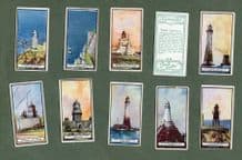 Tobacco cigarette cards set Lighthouses 1926, Land's End,Whitby,The Needles,