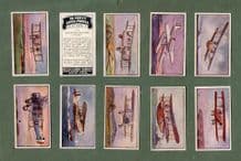 Tobacco cigarette cards set Types of Aeroplanes 1929, Vickers,Torpedo Bomber,etc