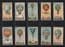 Tobacco cigarette cards set Zeppelin airships aviation 1912